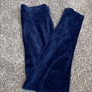 Blue velvet soft leggings